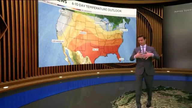 Heat and dryness are scorching the West as Phoenix and Seattle see record-high temperatures for this time of year. Meteorologist Rob Marciano is tracking the heat and severe storms heading toward the middle of the U.S.