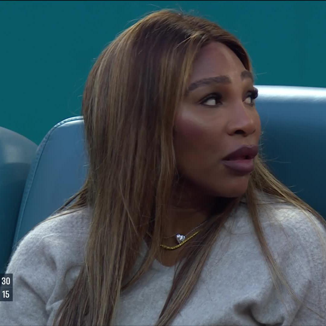 Seeing double 🐐🐐 8-time champ Serena Williams watching 6-time champ Novak Djokovic tonight at #MiamiOpen