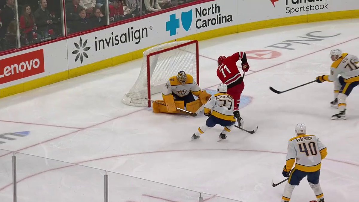 STAY HOT TAYLOR HALL 🔥 He finds the back of the net yet again to give him six in his last six games!
