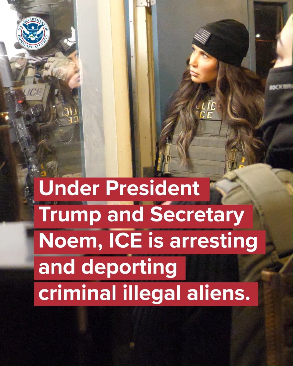 We just wrapped up a weeklong enforcement operation where U.S. Immigration and Customs Enforcement arrested 370 illegal aliens in Massachusetts. 205 of those arrested had significant criminal convictions or charges. Does Boston’s Mayor Michelle Wu really think these violent criminal illegal aliens are above the law? She and her fellow Sanctuary City mayors want a lawless nation.