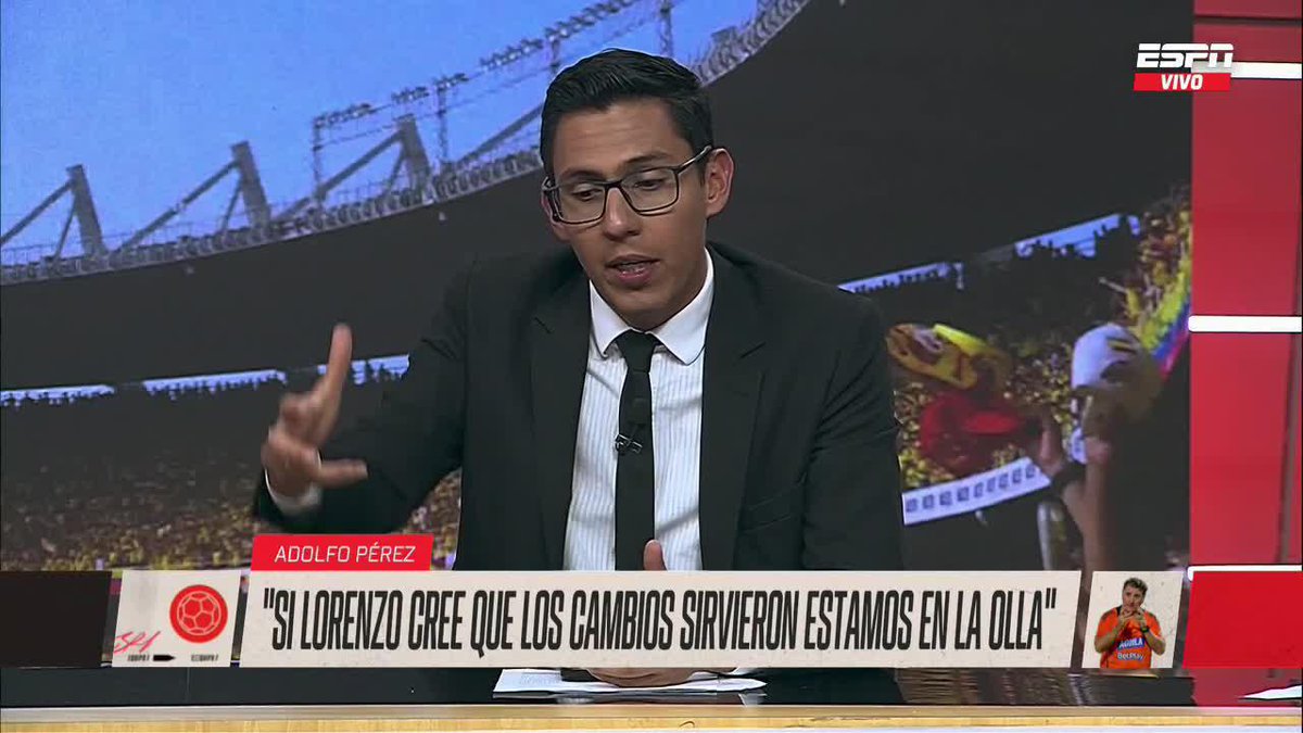 #ESPNEquipoFColombia "Colombia SE VE FEO en la cancha y cuando le prenden el micrófono a Lorenzo, SE VE PEOR" Julián Capera argumenta que el entrenador se está metiendo en problemas cada vez que declara ▶️ No te pierdas EQUIPO F por #DisneyPlus