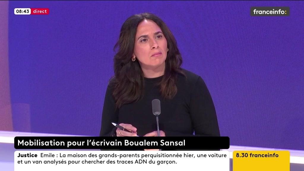 🔴 Mobilisation pour Boualem Sansal ➡️ "Nous ne manifestons pas aux côtés du RN et de Marine Le Pen", affirme Aurélie Trouvé.
