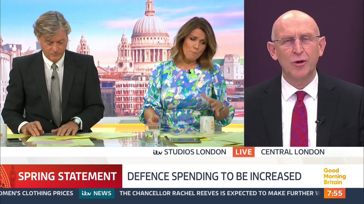 'Is this what you came into government to do?' @Susannareid100 questions Defence Secretary John Healey about how the Labour party promised growth but there has been no growth with cuts expected in the Spring Statement.