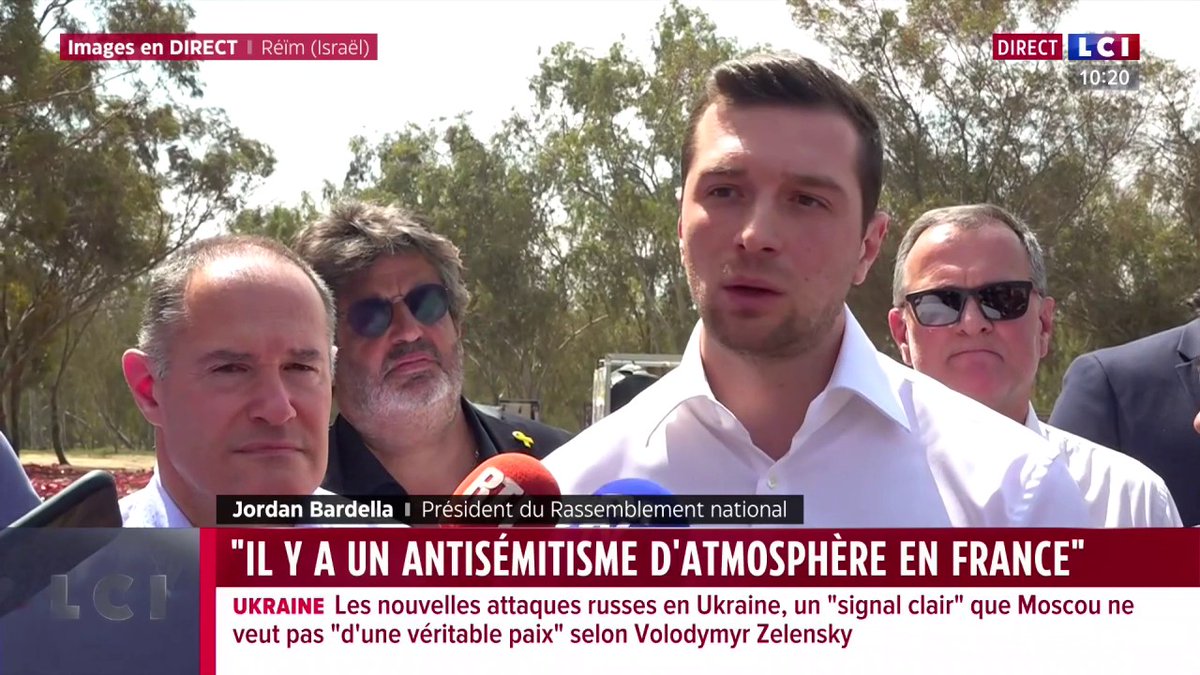 🔴 Jordan Bardella s'exprime en Israël 🗣️ Jordan Bardella (Jordan Bardella), Président du RN : "Je m'inquiète de voir cette recrudescence d'un antisémitisme d'atmosphère en France et en Europe (...) Les Français de confession juive connaissent la sincérité de notre engagement."