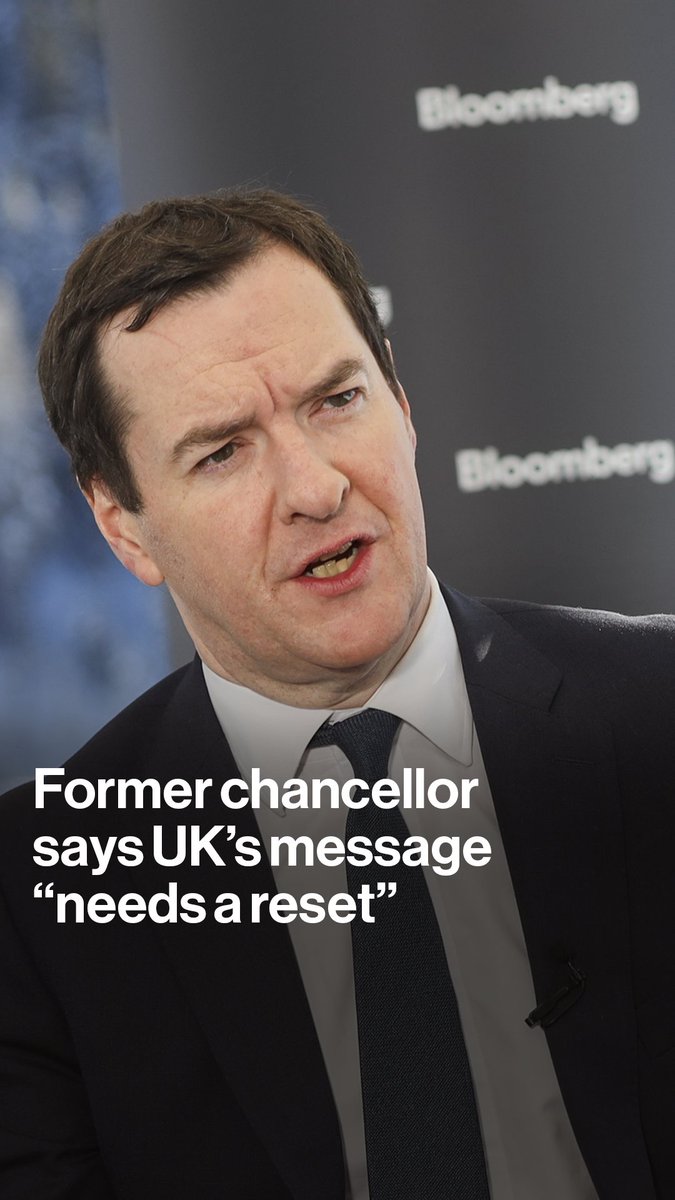 "The overall message needs to be a reset" Former UK Chancellor George Osborne tells David Ingles and Rebecca Choong Wilkins 钟碧琪 that Rachel Reeves must reverse "negative sentiment" about the UK with pro-business measures in her spring statement