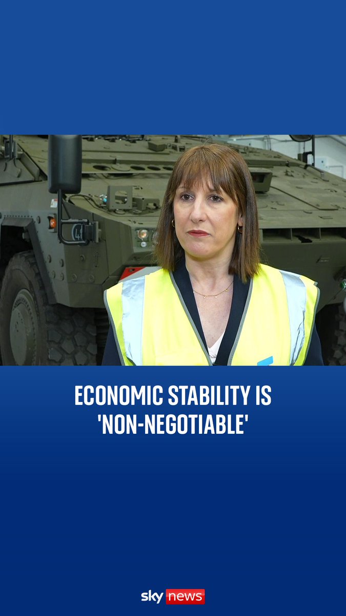 Chancellor Rachel Reeves said that economic stability is 'non-negotiable', adding that the government 'will never play fast and loose' with the public finances. Latest: