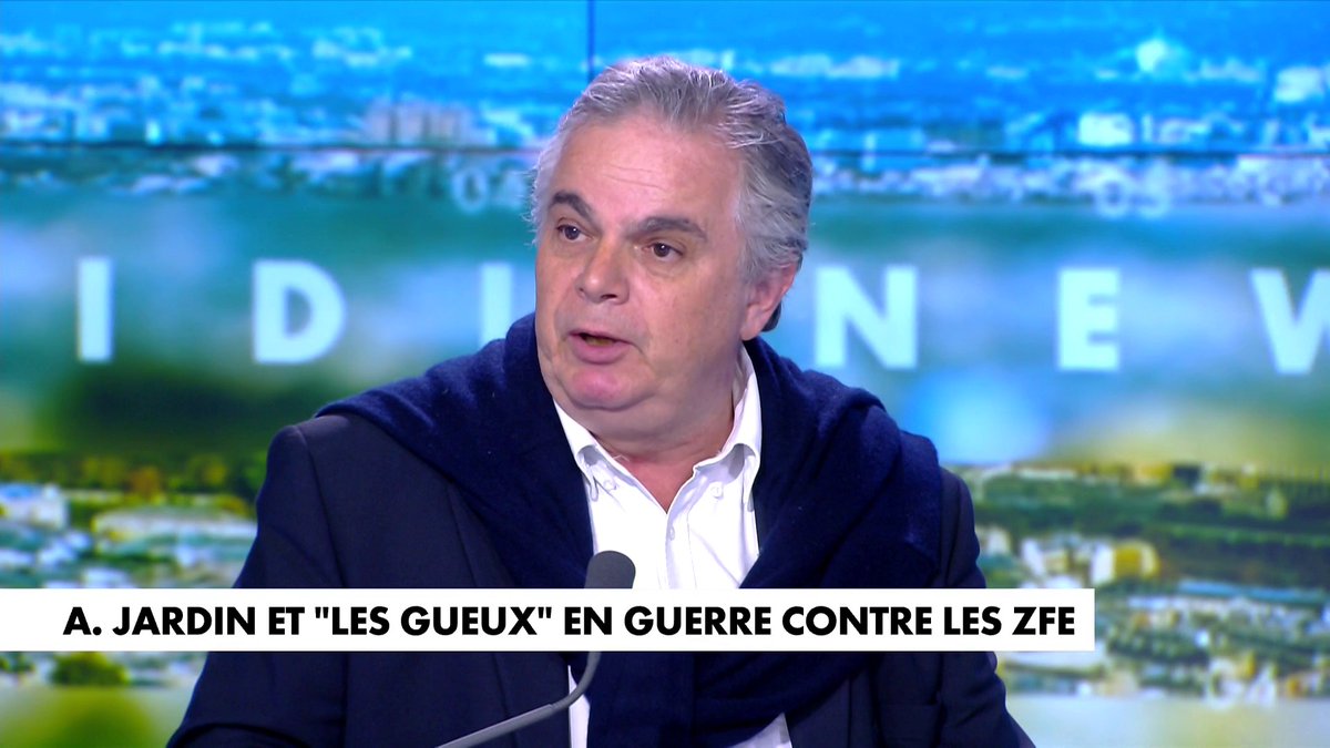 Alexandre Jardin, présente son livre sur les ZFE : «Quand on trie les voitures, on trie les humains», détaille l'écrivain dans #MidiNews