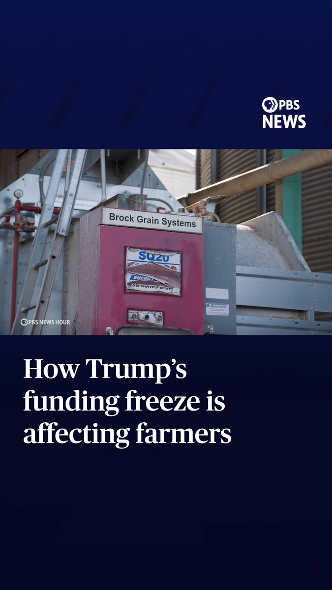 The Trump administration has moved to cancel or freeze trillions in federal funding, including billions in funding from the U.S. Department of Agriculture. PBS News Hour's William Brangham reports on how the funding freeze is affecting farmers.