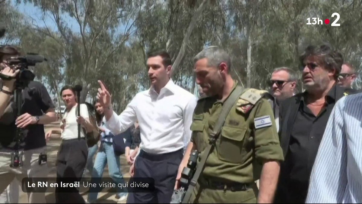 Le RN en Israël : visite polémique du parti sur invitation du gouvernement israéliens, alors que Jordan Bardella devient le premier dirigeant du RN à se rendre dans le pays. ▶️ #JT13h