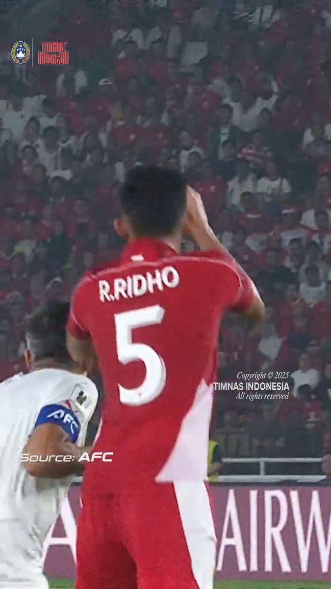 𝐏𝐥𝐚𝐲𝐞𝐫 𝐅𝐨𝐜𝐮𝐬: Rizky Ridho 🧱💫 🆚 🇧🇭 ⏱️ 90’ 🧹 6x clearances 🔑 3x key passes 🦵2x tackles 💪 2x interceptions 👏 5x duels won 🎯 80% passing accuracy ‣ #KitaGaruda