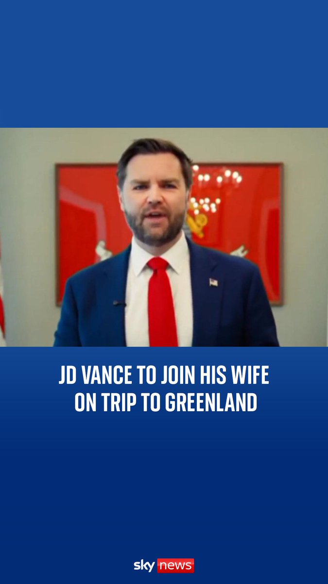 Vice President JD Vance has announced that he will be joining his wife Usha Vance on a trip to Greenland later this week.