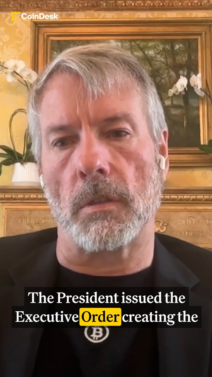 Trump's executive order to never sell America's bitcoin is the "strongest endorsement" of any asset by a U.S. president in 100 years, Michael Saylor says. Watch the full episode here: Thank you Uniswap Labs 🦄, sponsor of CoinDesk New Media Network 🦄