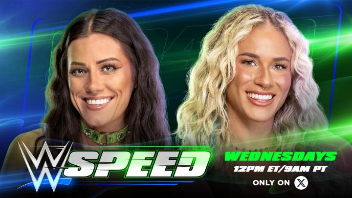 TODAY on #WWESpeed! @Katana_WWE and Sol Ruca are fighting to advance in the #WWESpeed Women's No. 1 Contender's Tournament! Who will earn a spot in the Semifinals? 👀