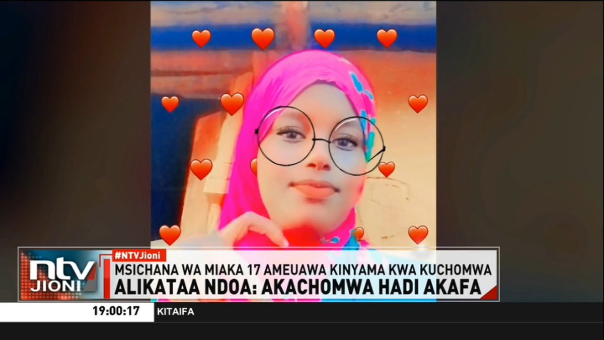 Alikataa Ndoa: Akachomwa Hadi Akafa Msichana wa miaka 17 ameuawa kinyama na mwili wake kuchomwa moto kwa kukataa kuolewa na mwanamume wa umri wa makamu Wajir. Gaal Aden Abdi anatokea kwa familia ya kambi ya wakimbizi ya Dadaab. #NTVJioni Sycilia Wakesho
