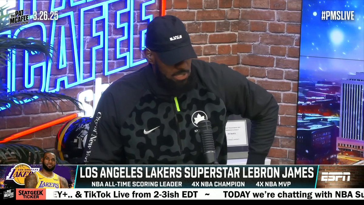 "I don't know where the hell that s--- came from. ... I do invest in my body for sure." 😂 LeBron James with Pat McAfee on the rumor that he spends $1M on taking care of his body 💪