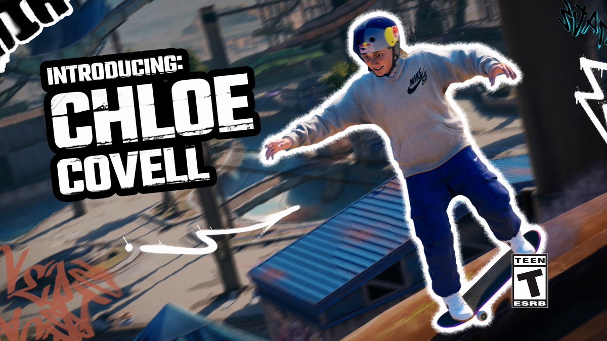 Chloe Covell | Behind The Scenes of Tony Hawk’s™ Pro Skater™ 3 + 4 THIS IS EPIC. Chloe Covell is OFFICIALLY a Pro skater in Tony Hawk's™ Pro Skater™ 3 + 4. Pre-order today, available July 11: