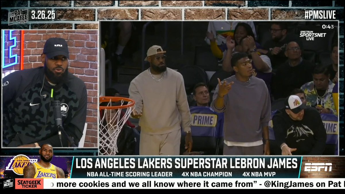 "For me as a dad, it doesn't matter if [Bronny] never scores. ... I'm just super proud of him." ❤️ LeBron James opens up to Pat McAfee about Bronny James' start to his NBA career.
