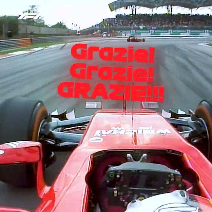 The first win for Seb in red ❤️ Watch over 20 minutes of iconic onboards from Sebastian Vettel's incredible career, presented by Qatar Airways #F1 #DrivenToPerfection