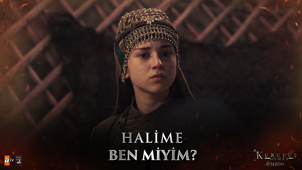 “Yoksa Halime ben miyim?” “Or am I Halime?” #KuruluşOsman heyecan dolu yeni bölümüyle #atv’de devam ediyor! Bozdağ Film atv