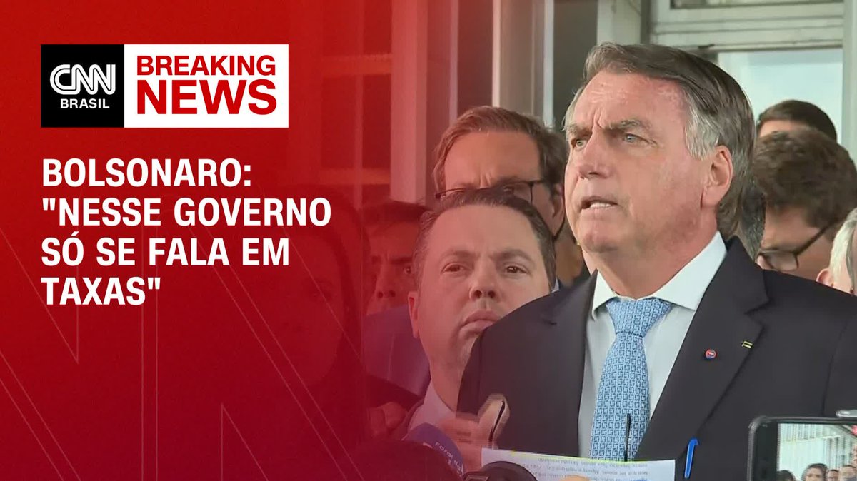 Bolsonaro: “Nesse governo só se fala em taxas”; assista #BastidoresCNN