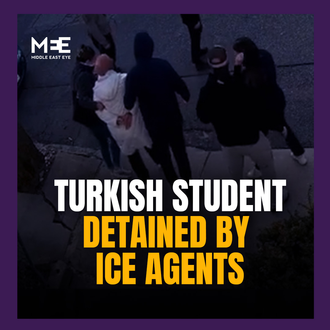 Turkish PhD student Rumeysa Ozturk was detained by masked ICE agents in Massachusetts on Tuesday while walking to Iftar. Ozturk, a Tufts University student with a valid F-1 visa, had last year co-authored an op-ed urging Tufts to recognise the Palestinian genocide.
