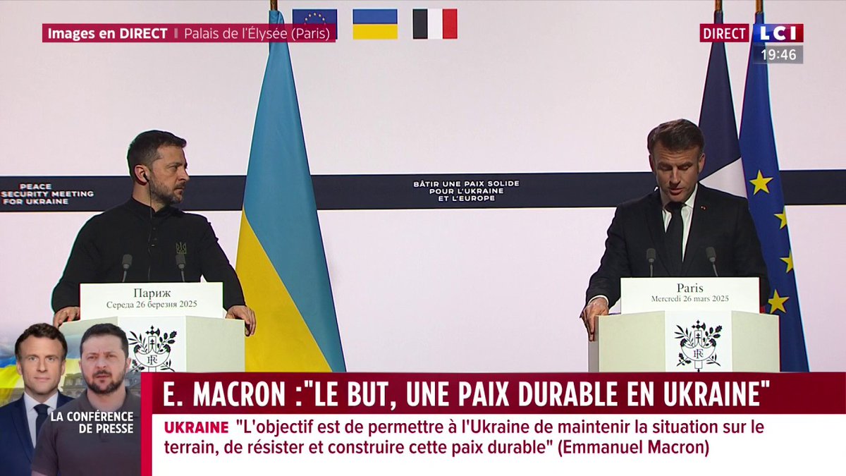 🗣️ "La Russie ne saurait dicter les conditions de cette paix durable" en Ukraine, prévient Emmanuel Macron
