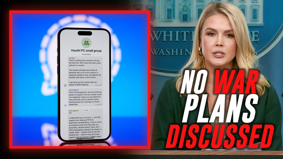BREAKING VIDEO: WH Press Secretary Karoline Leavitt Releases Statement On Signal "Leak" Of Houthi War Plans She Catalogues Jeffrey Goldberg's History Of Fake News, Hoaxes, & Anti-Trump Propaganda: "This Is The Same Jeffrey Goldberg Who Infamously Lied About Weapons Of Mass Destruction To Get Us Into The Iraq War" » WATCH/SHARE THE LIVE X STREAM HERE: