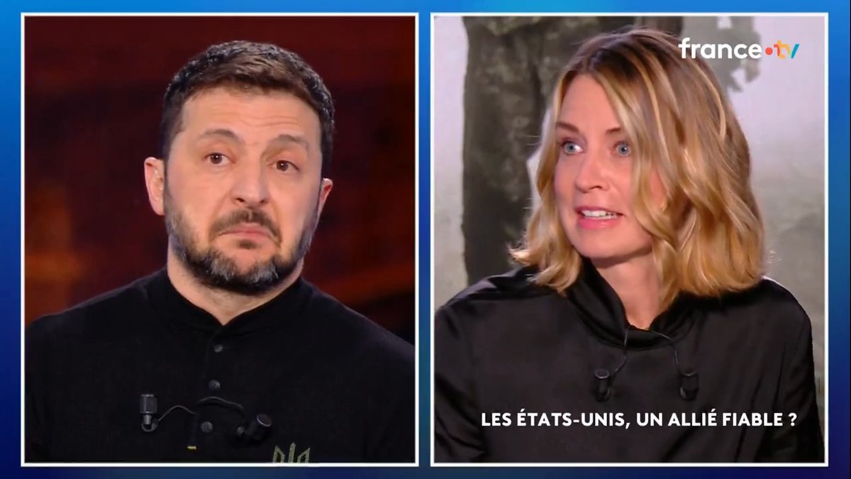 🔴🗣 "Je ne sais pas, j'ai du mal à répondre à cette question" Longue hésitation de Volodymyr Zelensky en évoquant sa propre relation avec Donald Trump et celle du président américain avec Vladimir Poutine.