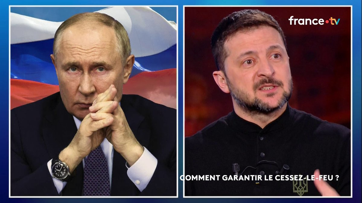 🔴🗣 "Poutine n'a peur que de la déstabilisation de sa société, de perdre son pouvoir et de rester isolé politiquement. Il a aussi peur de l'unité de l'Europe et des États-Unis" selon Volodymyr Zelensky.