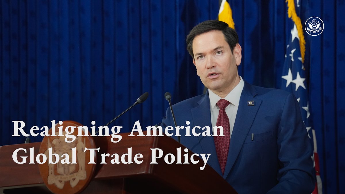 .President Donald J. Trump is in the midst of realigning American global trade policy, primarily to reset global trade in a way that's fair to the U.S. From that will come real opportunities to create new alignments and new trade arrangements and new trade opportunities. — Secretary Marco Rubio