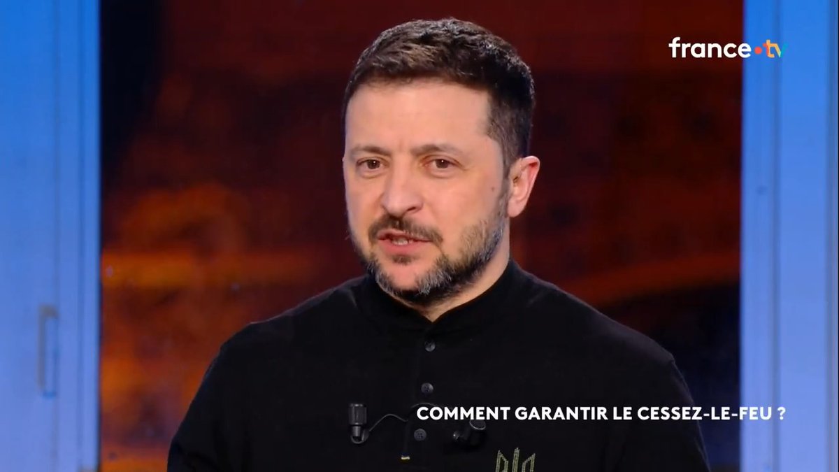 🔴🗣 Volodymyr Zelensky s'adresse aux Européens peu enthousiastes à l'idée d'envoyer des troupes en Ukraine : "Peu importe ce que veut la Russie, il faut renforcer notre sécurité pour les citoyens de toute l'Europe"