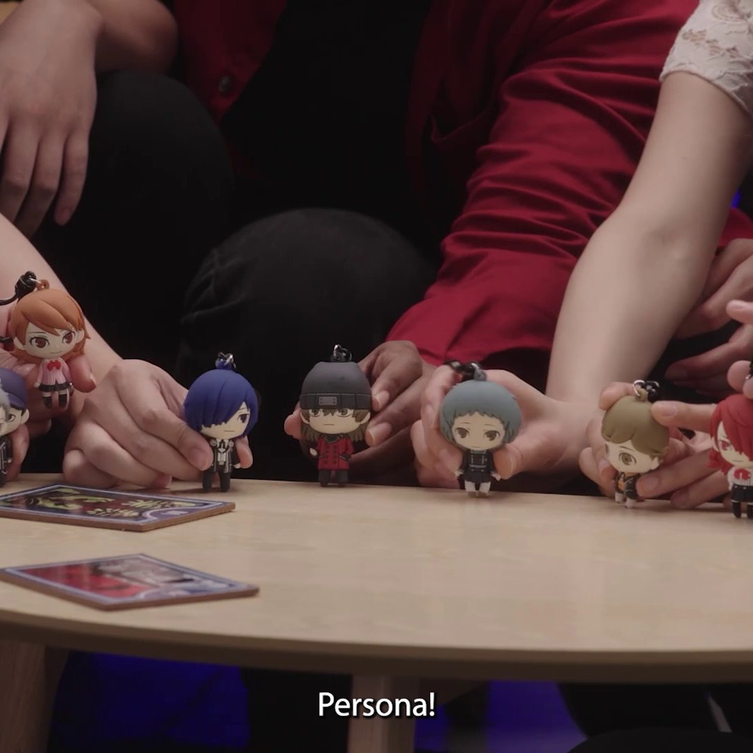 A (very) little group huddle 🤗 Thank you to everyone for supporting Persona 3 Reload!