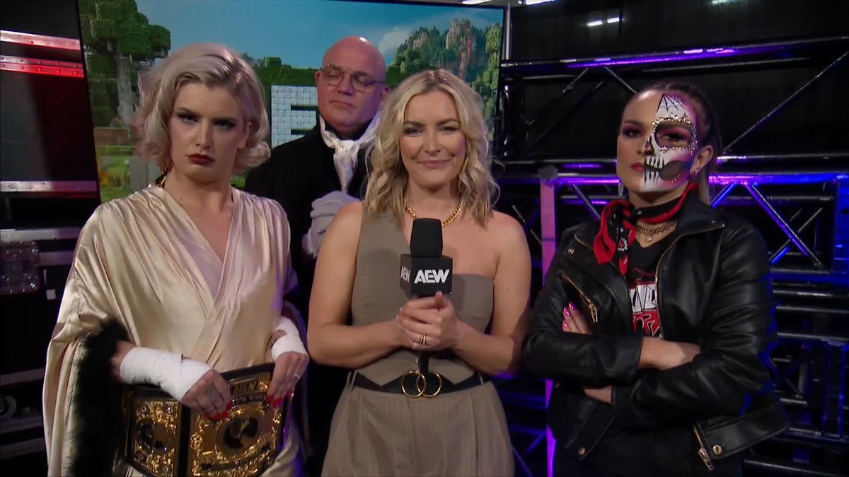 Thunder Tits? Thunder Storm? Either way, Thunder Rosa &amp; AEW Women's World Champion 'Timeless' Toni Storm are ready for a fight! Watch #AEWDynamite LIVE on TBS + Max Renee Paquette | #ToniStorm | Thunder Rosa