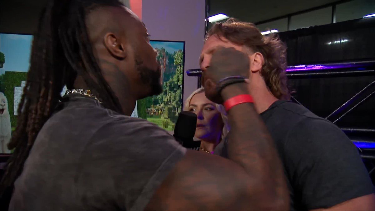 Swerve Strickland confronts Hangman Adam Page 👀 Watch #AEWDynamite LIVE on TBS + Max Renee Paquette | #HangmanAdamPage | The Realest Swerve Strickland