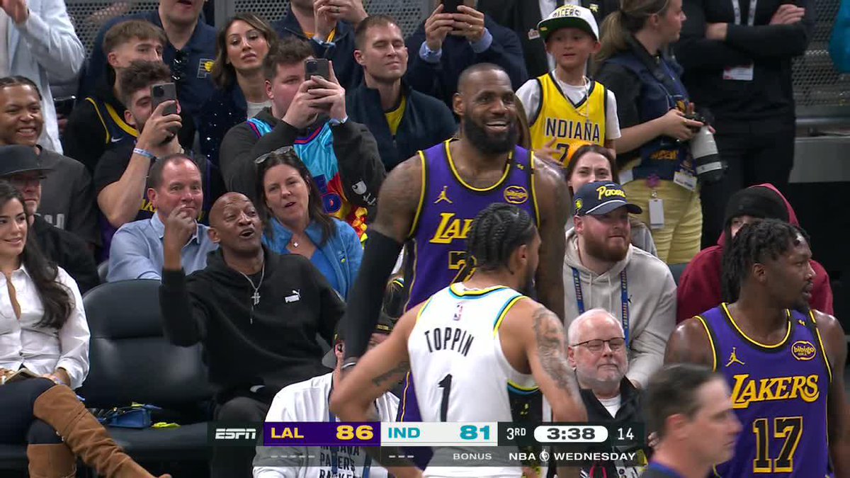 LeBron and Tyrese Haliburton's dad 😂