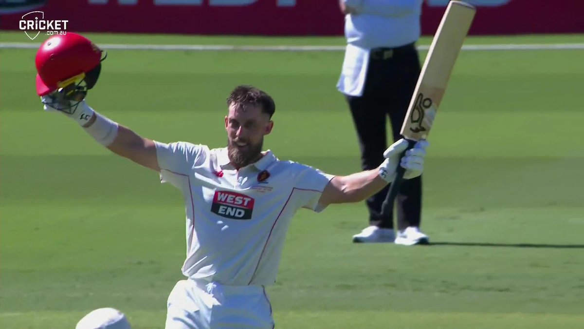 Special! A #SheffieldShield final 💯 for Jake Lehmann!