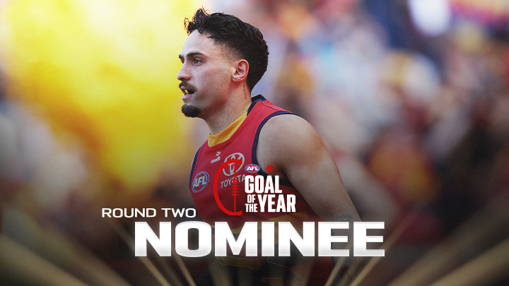 A ridiculous finish from a star Crow 🤯 Izak Rankine is the round two NAB Goal of the Year nominee.