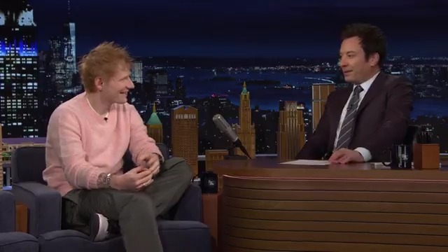 .Ed Sheeran HQ and Jimmy busked in disguise at an NYC subway station earlier this morning! 👀 #FallonTonight