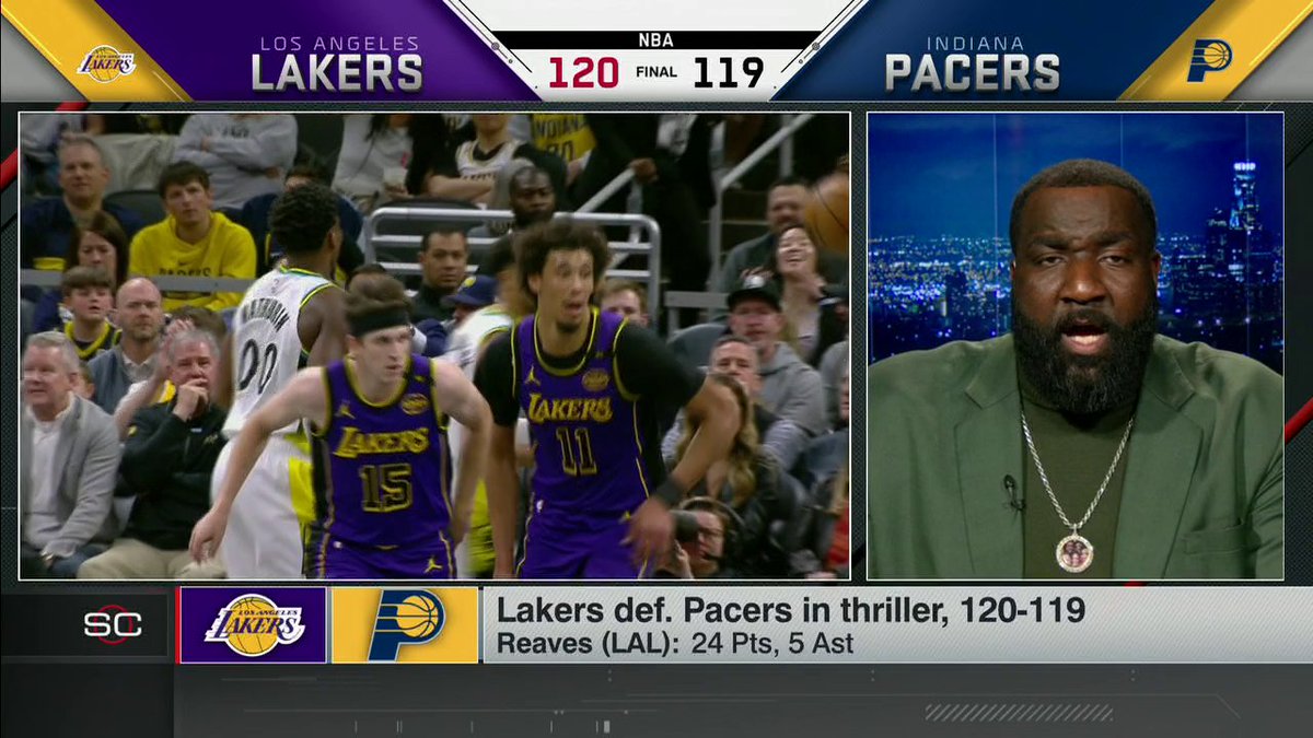 “If the Lakers are going to make a deep run in the postseason, it’s going to be because of games like this behind Austin Reaves." Kendrick Perkins discusses why he thinks Reaves is the x-factor for the Lakers 💪