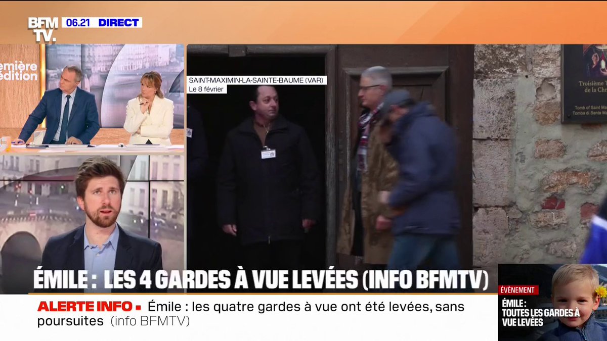 Mort d'Émile : les quatre gardes à vue levées, les grands-parents, l'oncle et la tante ressortent libres