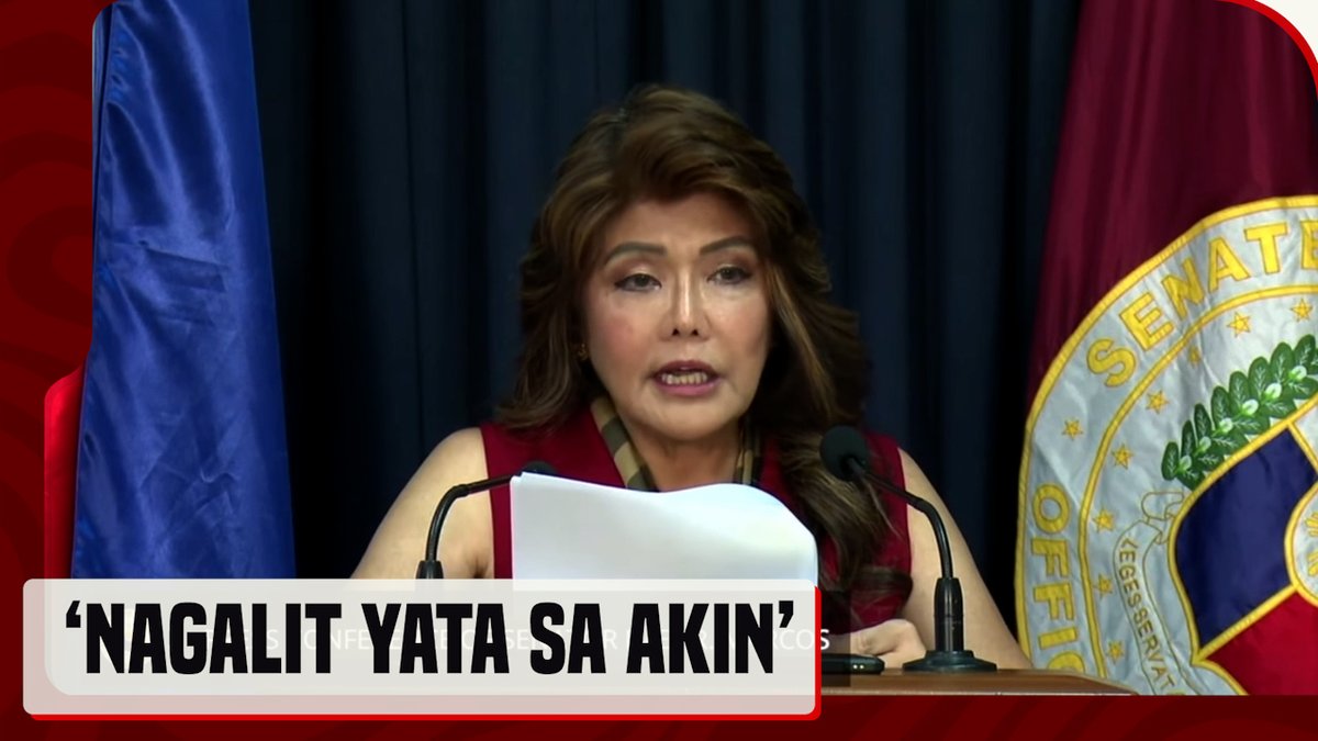 Pakiramdam ni Sen. Imee Marcos ay tila minasama at nagalit umano sa kaniya si Pres. Bongbong Marcos nang ituloy niya ang pagdinig sa Senado hinggil sa naging pag-aresto kay dating pangulong Rodrigo Duterte sa bisa ng International Criminal Court (ICC) warrant.