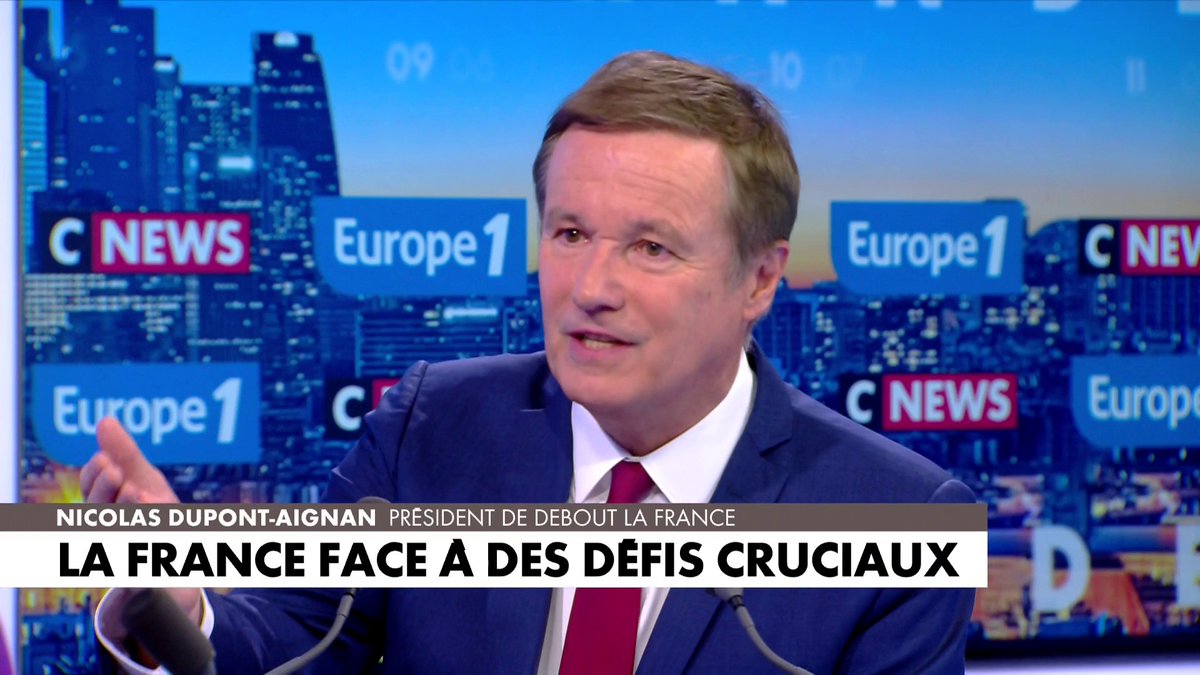 Nicolas Dupont-Aignan : «Le piège européen nous conduit à la guerre, s'attaque à la liberté d'expression et à la démocratie», dans #LaGrandeInterview