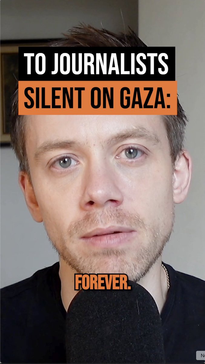 To the Western journalists silent as your colleagues are exterminated by Israel in Gaza: You disgust me.
