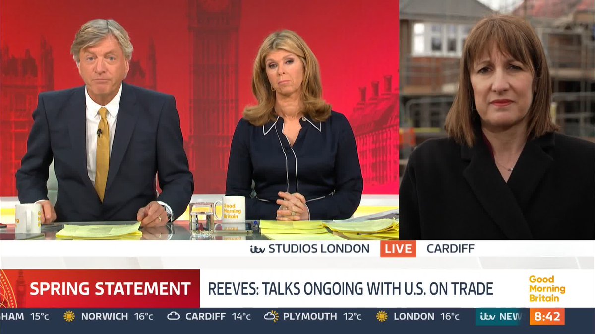 'I am not intending to take concert tickets in the future.' Chancellor Rachel Reeves tells Kate Garraway and Richard that she won't accept free tickets in the future.