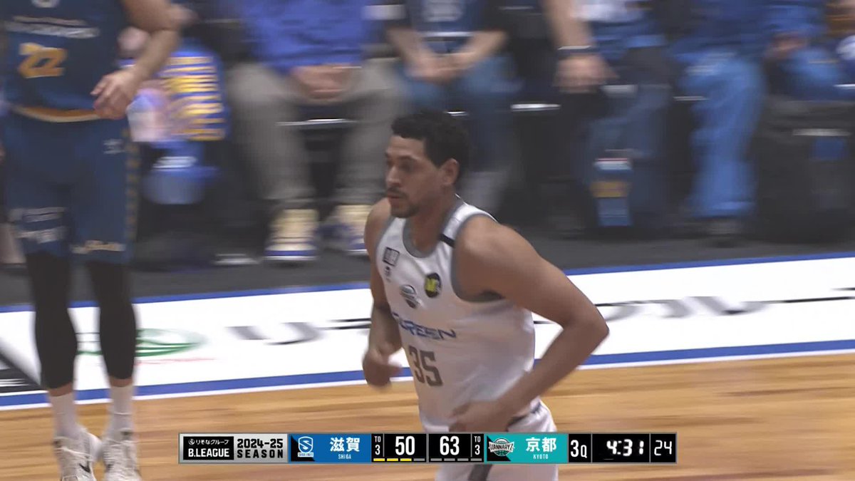 豪快に叩き込む💥 #35 ヒースのダンクが炸裂！！ Jordan Heath 京都ハンナリーズ 📺BS10(全国)で生中継 📡バスケットLIVEで生配信中 #Bリーグ #りそなグループ