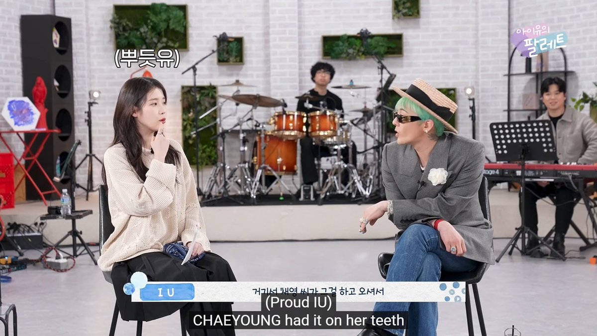 IU mentioned Chaeyoung on IU's Palette with G-DRAGON