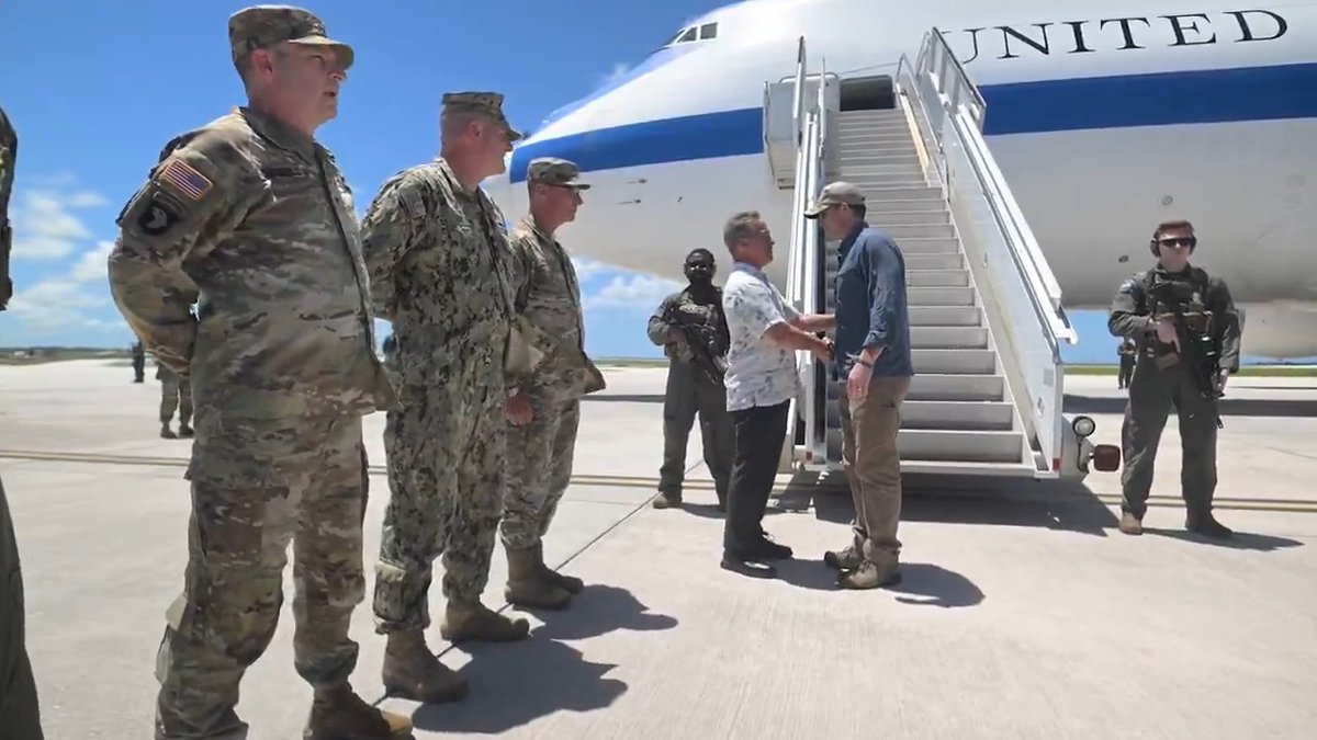 It was great meeting with our service men and women at Andersen AFB, Guam, the frontline in the Indo-Pacific. Thanks for stepping up and achieving peace through strength.