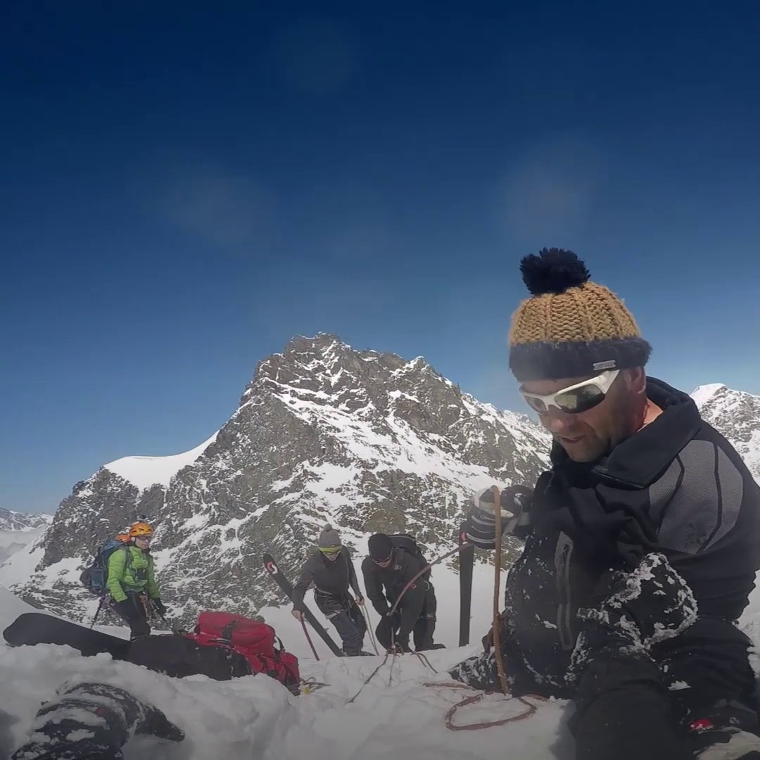 This skier fell down a 30-foot crevice but luckily someone passing by noticed and he was able to get rescued