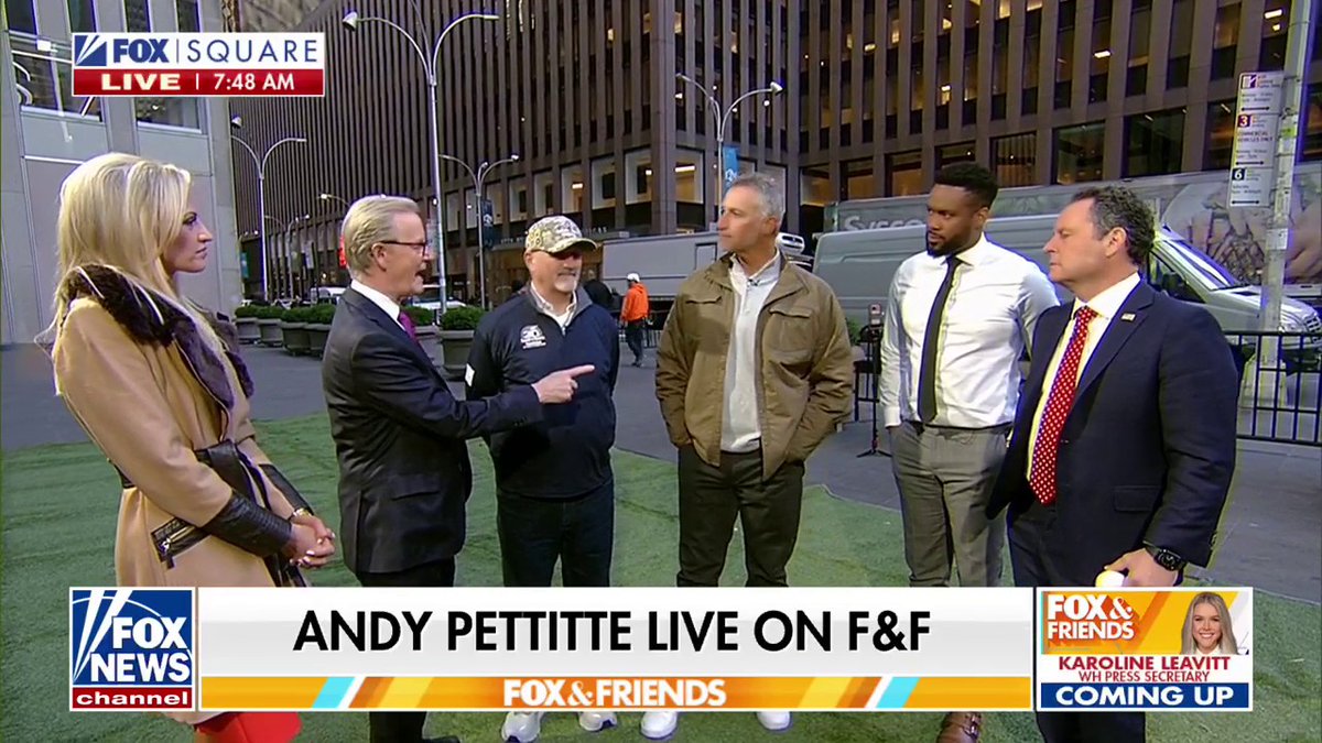 Yankees legend Andy Pettitte and Tunnel to Towers Foundation founder Frank Siller join FOX & Friends to compete in a fastest pitch contest for MLB Opening Day and highlight Pettitte's work with the foundation.