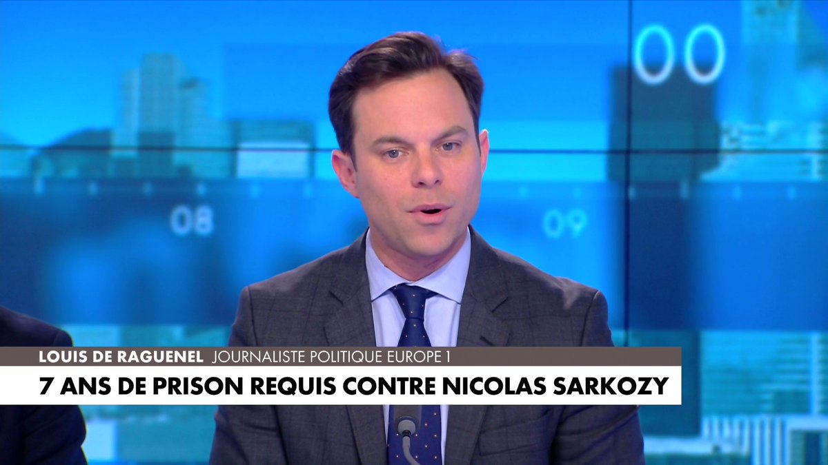 Louis de Raguenel : «C'est extrêmement lourd. C'est la douche froide ces réquisitions. [...] On voit bien que la justice n'est pas parvenue à démontrer par A + B le fait qu'il y ait réellement eu un financement lybien de la campagne présidentielle de 2007 de Nicolas Sarkozy.»